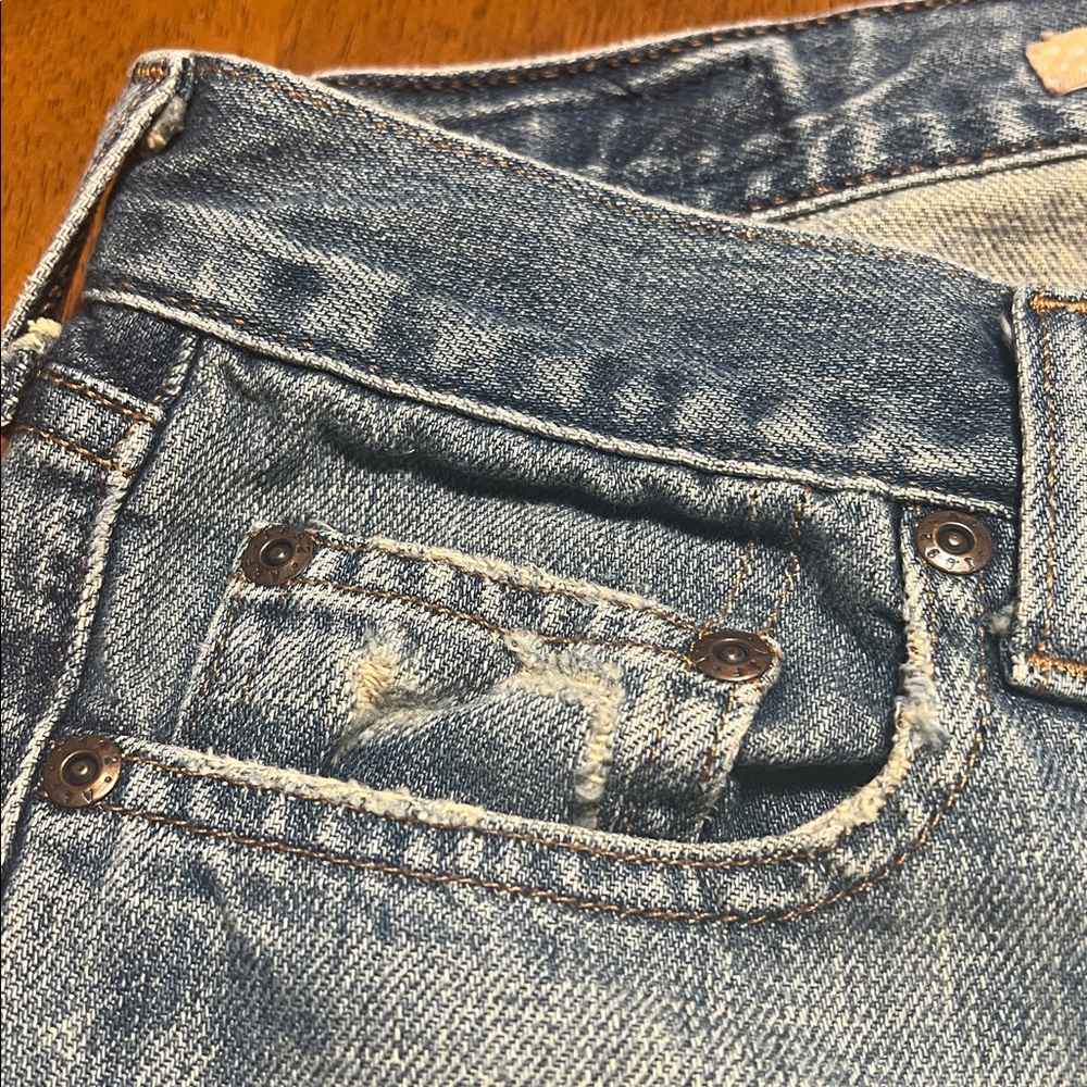 Y2K Abercrombie Low-Rise Cropped Jeans Size 4 - Picture 7 of 16